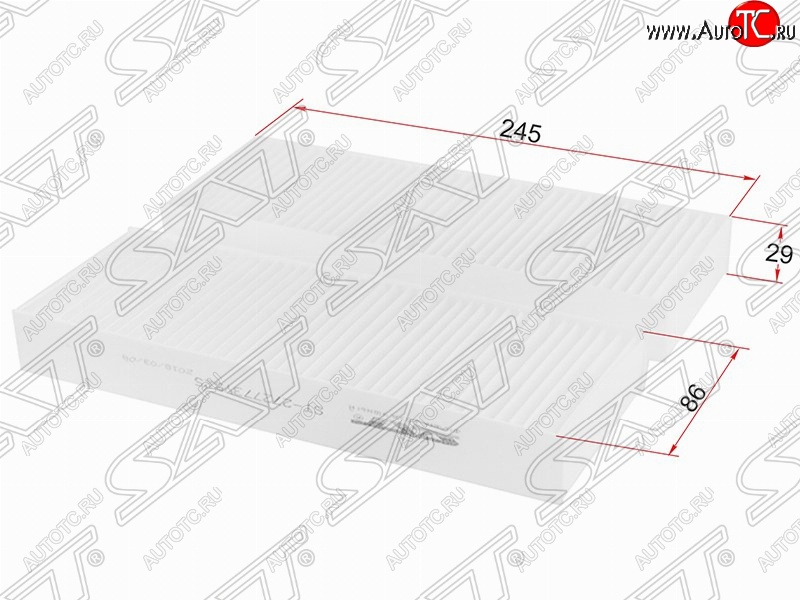291 р. Фильтр салонный SAT (245x86x29 mm)  Nissan Bassara - Skyline  R34  с доставкой в г. Майкоп