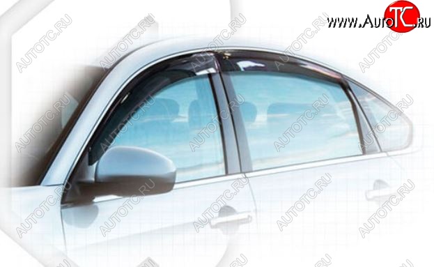 1 999 р. Дефлектора окон CA-Plastiс Nissan Bluebird Sylphy седан G11 (2005-2012) (Classic полупрозрачный, Без хром.молдинга)  с доставкой в г. Майкоп