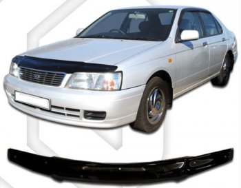 Дефлектор капота CA-Plastic Nissan Bluebird седан U14 дорестайлинг (1996-1998)