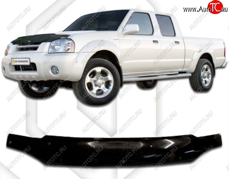 1 999 р. Дефлектор капота CA-Plastic  Nissan Datsun (2003-2025) (Classic черный, Без надписи)  с доставкой в г. Майкоп
