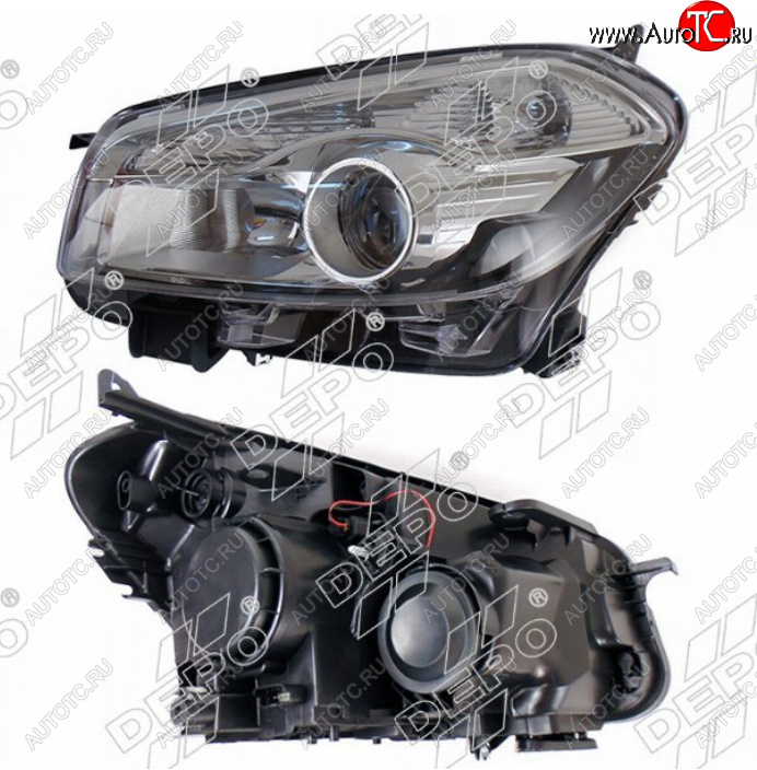 15 649 р. Левая фара (Евросвет) DEPO Nissan Qashqai 1 J10 рестайлинг (2010-2013)  с доставкой в г. Майкоп
