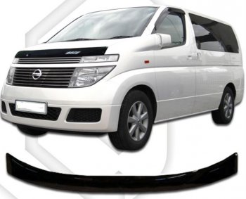 Дефлектор капота CA-Plastic Nissan Elgrand 2 рестайлинг (2004-2010)