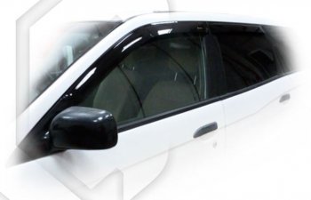 Дефлектора окон CA-Plastiс Nissan Expert (1998-2002) дорестайлинг (Classic полупрозрачный, Без хром.молдинга)