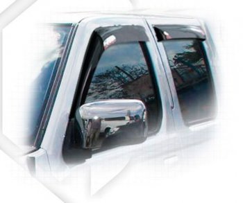 Дефлектора окон CA-Plastiс Nissan Frontier 1 рестайлинг (2001-2005) (Classic полупрозрачный)