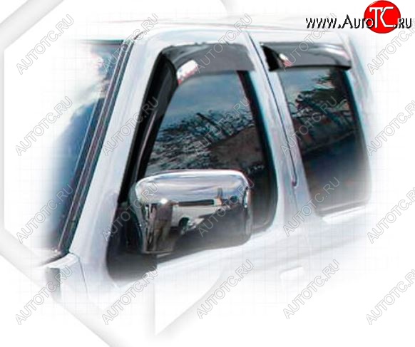 2 089 р. Дефлектора окон CA-Plastiс Nissan Frontier 1 рестайлинг (2001-2005) (Classic полупрозрачный)  с доставкой в г. Майкоп