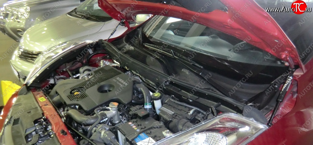 2 199 р. Газовый упор капота Berkut Nissan Juke 1 YF15 рестайлинг (2014-2020)  с доставкой в г. Майкоп