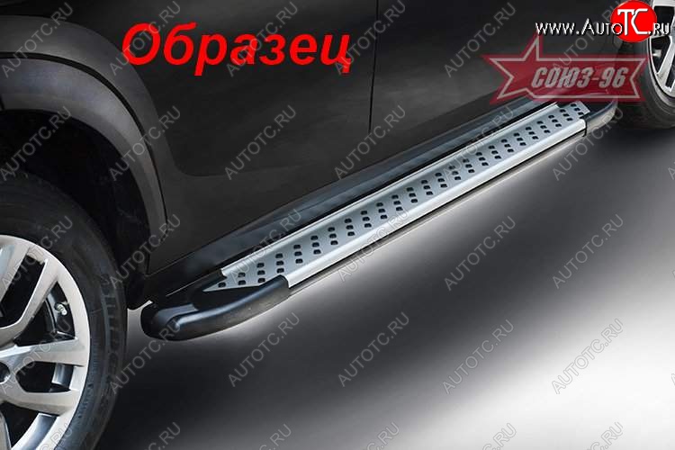 8 189 р. Пороги из алюминиевого профиля 4x2 Souz-96 Nissan Juke 1 YF15 дорестайлинг (2010-2014)  с доставкой в г. Майкоп