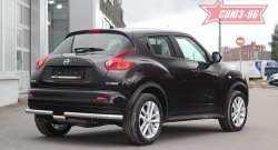 14 489 р. Защита заднего бампера 4x4 Souz-96 Premium (d60) Nissan Juke 1 YF15 рестайлинг (2014-2020)  с доставкой в г. Майкоп. Увеличить фотографию 2
