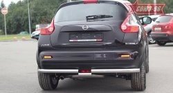 14 489 р. Защита заднего бампера 4x4 Souz-96 Premium (d60) Nissan Juke 1 YF15 рестайлинг (2014-2020)  с доставкой в г. Майкоп. Увеличить фотографию 3