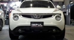 5 249 р. Решётка радиатора Impul Nissan Juke 1 YF15 дорестайлинг (2010-2014) (Неокрашенная)  с доставкой в г. Майкоп. Увеличить фотографию 2
