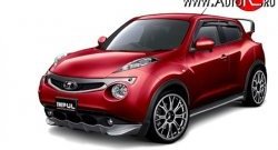 5 249 р. Решётка радиатора Impul Nissan Juke 1 YF15 дорестайлинг (2010-2014) (Неокрашенная)  с доставкой в г. Майкоп. Увеличить фотографию 7