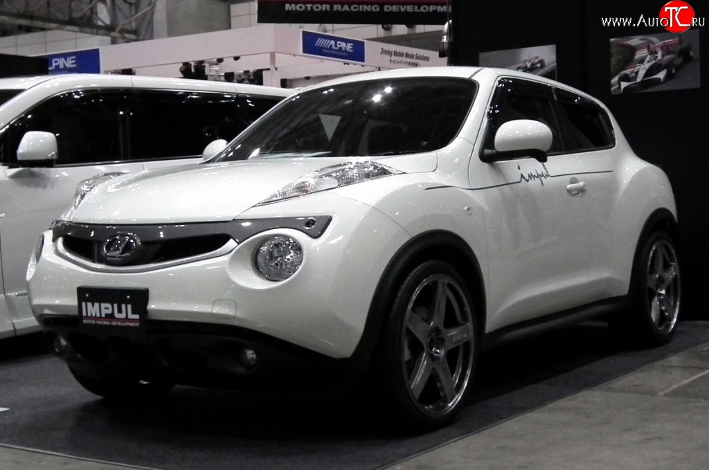 5 249 р. Решётка радиатора Impul Nissan Juke 1 YF15 дорестайлинг (2010-2014) (Неокрашенная)  с доставкой в г. Майкоп