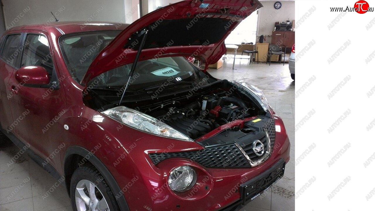 1 949 р. Упоры капота Russtal Nissan Juke 1 YF15 рестайлинг (2014-2020)  с доставкой в г. Майкоп