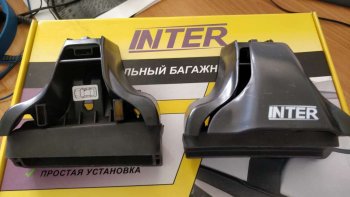 2 999 р. Комплект опор багажника INTER Nissan Juke 1 YF15 дорестайлинг (2010-2014)  с доставкой в г. Майкоп. Увеличить фотографию 2