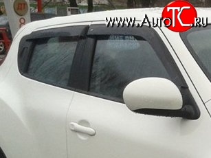 999 р. Комплект дефлекторов окон (ветровиков) 4 шт. Russtal Nissan Juke 1 YF15 дорестайлинг (2010-2014)  с доставкой в г. Майкоп