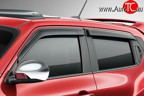 1 849 р. Комплект дефлекторов окон SkyLine Nissan Juke 1 YF15 дорестайлинг (2010-2014)  с доставкой в г. Майкоп
