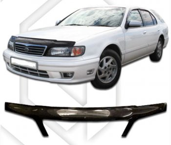 Дефлектор капота (A32, HA32, PA32) CA-Plastic exclusive Nissan Maxima  A32 (1994-2000)