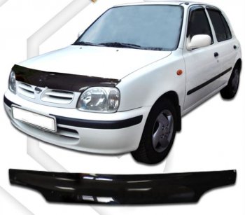Дефлектор капота CA-Plastic Nissan March K11 хэтчбэк 5 дв. 2-ой рестайлинг (1997-2003)