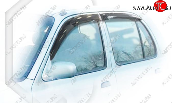 1 899 р. Дефлектора окон CA-Plastic  Nissan March  K11 (1997-2003) хэтчбэк 5 дв. 2-ой рестайлинг (Classic полупрозрачный)  с доставкой в г. Майкоп