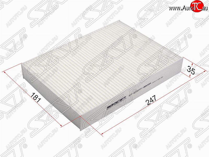 283 р. Фильтр салонный SAT (247х181х35 mm)  Nissan Micra  K13 (2010-2013), Nissan Qashqai  2 (2013-2019), Nissan X-trail  3 T32 (2017-2022), Renault Megane  универсал (2016-2025)  с доставкой в г. Майкоп
