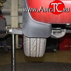 575 р. Задние брызговики NovLine 2 шт. Nissan Micra K12 5 дв. 2-ой рестайлинг (2007-2010)  с доставкой в г. Майкоп