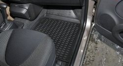 2 189 р. Коврики в салон Element 4 шт. (полиуретан) Nissan Micra K12 5 дв. 2-ой рестайлинг (2007-2010)  с доставкой в г. Майкоп. Увеличить фотографию 2