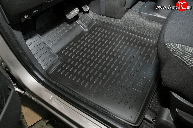 2 189 р. Коврики в салон Element 4 шт. (полиуретан) Nissan Micra K12 5 дв. 2-ой рестайлинг (2007-2010)  с доставкой в г. Майкоп