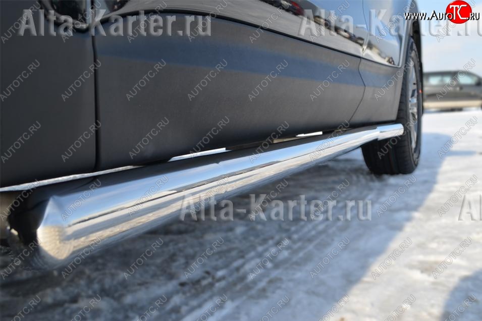 23 799 р. Пороги труба d76 (вариант 3) SLITKOFF Nissan Murano 2 Z51 рестайлинг (2010-2016)  с доставкой в г. Майкоп