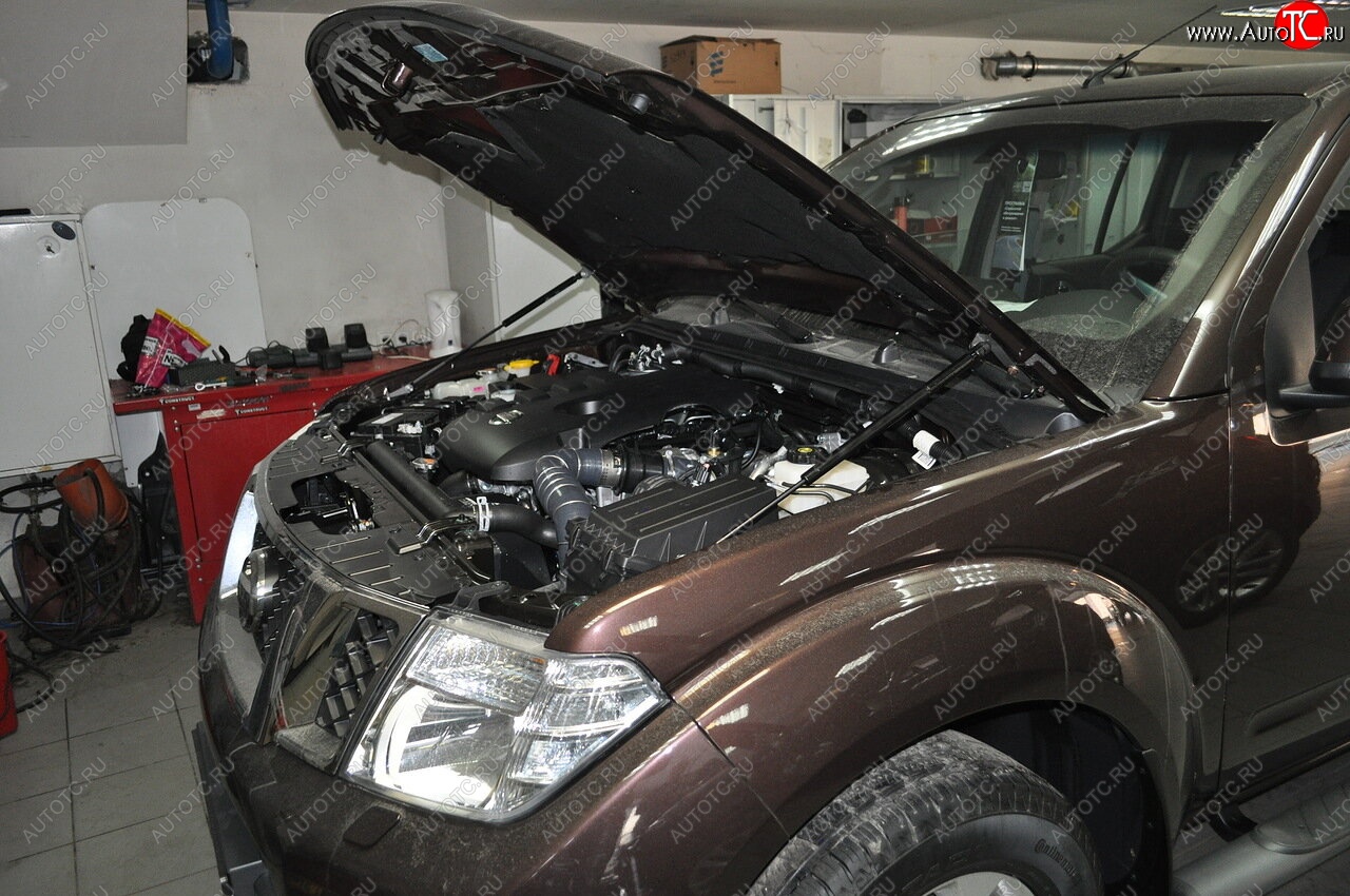 2 199 р. Упоры капота Russtal Nissan Pathfinder R51 рестайлинг (2009-2014)  с доставкой в г. Майкоп
