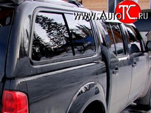4 199 р. Дефлекторы окон (ветровики) Novline 4 шт Nissan Navara 2 D40 дорестайлинг (2004-2010)  с доставкой в г. Майкоп