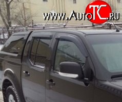 1 249 р. Комплект дефлекторов окон (Frontier) SkyLine Nissan Navara 2 D40 дорестайлинг (2004-2010)  с доставкой в г. Майкоп