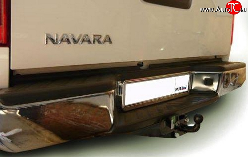 8 189 р. Фаркоп (бампер со ступенькой) NovLine Nissan Navara 2 D40 дорестайлинг (2004-2010)  с доставкой в г. Майкоп