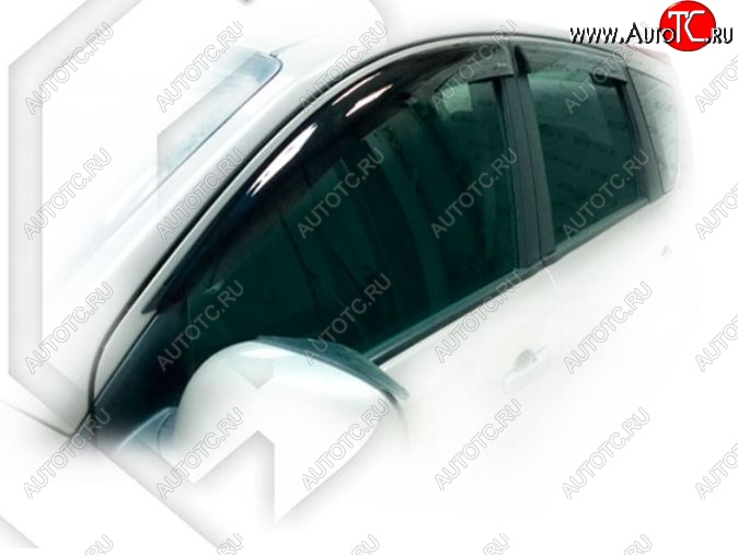 1 999 р. Дефлектора окон (правый руль) CA-Plastic  Nissan Note  1 (2008-2013) E11 рестайлинг (Classic полупрозрачный, Без хром.молдинга)  с доставкой в г. Майкоп