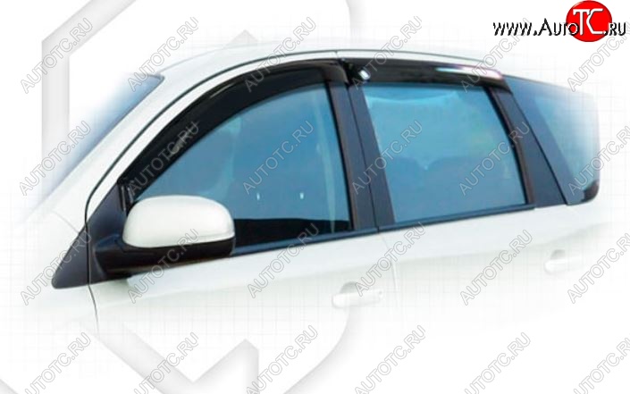 1 999 р. Дефлектора окон (левый руль) CA-Plastic Nissan Note 1 E11 рестайлинг (2008-2013) (Classic полупрозрачный)  с доставкой в г. Майкоп