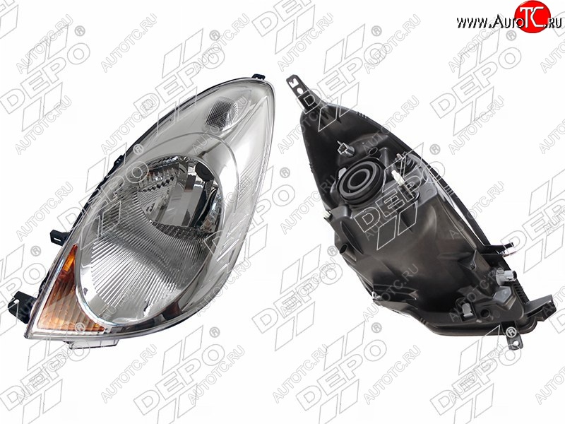 9 799 р. Левая фара DEPO (под электро-корректор) Nissan Note 1 E11 рестайлинг (2008-2013)  с доставкой в г. Майкоп