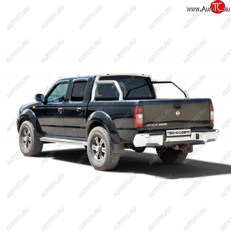 32 999 р. Защитная дуга багажника ТехноСфера (Техно Сфера) (Ø63,5 мм)  Nissan NP300 (2003-2013) (Нержавейка)  с доставкой в г. Майкоп
