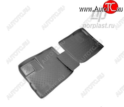 1 239 р. Коврики салонные Noplast (задние)  Nissan NP300 (2008-2025)  с доставкой в г. Майкоп