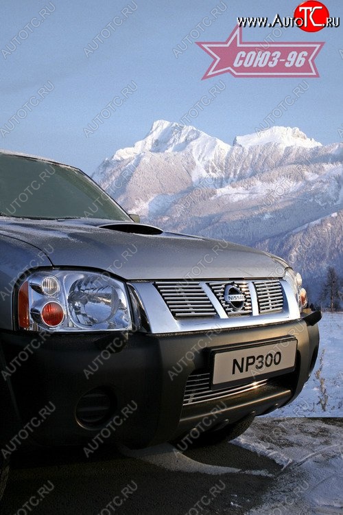 5 489 р. Декоративные элементы решетки радиатора Souz-96 (d10) Nissan NP300 (2008-2013)  с доставкой в г. Майкоп