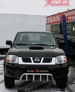 10 169 р. Защита переднего бампера нижняя Souz-96 - Акула Nissan NP300 (2008-2013)  с доставкой в г. Майкоп. Увеличить фотографию 2