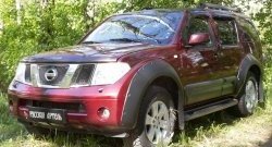 6 999 р. Молдинги дверей RA (широкие, комплект) Nissan Pathfinder R51 дорестайлинг (2004-2007) (Поверхность глянец (под окраску), Неокрашенные)  с доставкой в г. Майкоп. Увеличить фотографию 2