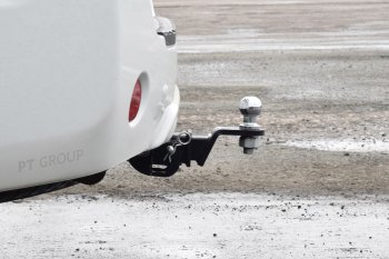 15 099 р. Фаркоп PT GROUP /съемный квадрат/ NISSAN Pathfinder 2004-2014 (08031501) Nissan Pathfinder R51 рестайлинг (2009-2014)  с доставкой в г. Майкоп. Увеличить фотографию 3