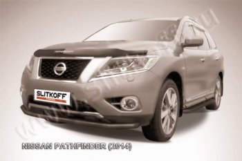 Защита переднего бампер Slitkoff Nissan Pathfinder  R52 (2012-2017) дорестайлинг