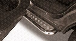 15 349 р. Широкая защита порогов из трубы диаметром 57 мм Slitkoff Nissan Pathfinder R52 дорестайлинг (2012-2017)  с доставкой в г. Майкоп. Увеличить фотографию 3