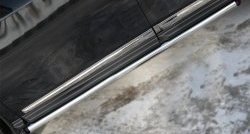 70 999 р. Защита порогов из круглой трубы диаметром 63 мм Russtal Nissan Pathfinder R52 дорестайлинг (2012-2017) (Защита порогов с со скосами на торцах (вариант 1))  с доставкой в г. Майкоп. Увеличить фотографию 5