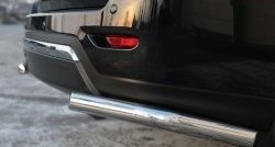 16 349 р. Защита заднего бампера (Ø63 мм уголки, нержавейка) SLITKOFF  Nissan Pathfinder  R52 (2012-2017) дорестайлинг  с доставкой в г. Майкоп. Увеличить фотографию 3