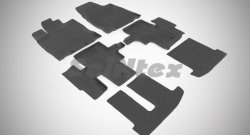 Износостойкие коврики в салон с высоким бортом SeiNtex Premium 6 шт. (резина) Nissan Pathfinder  R52 (2012-2017) дорестайлинг