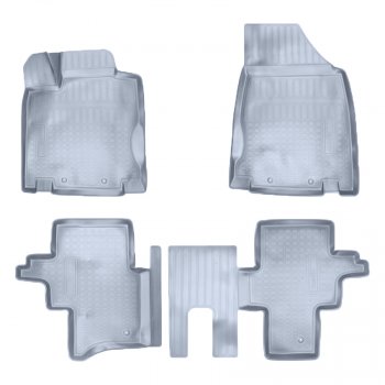 Коврики салона Norplast Unidec Nissan Pathfinder  R52 (2012-2017) дорестайлинг (Цвет: серый)