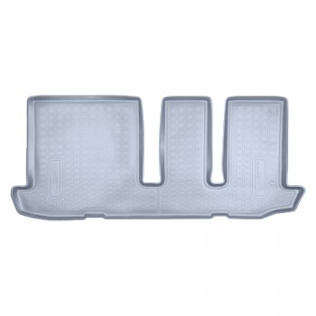 Коврик салона Norplast Unidec (3 ряд) Nissan Pathfinder  R52 (2012-2017) дорестайлинг (Цвет: серый)