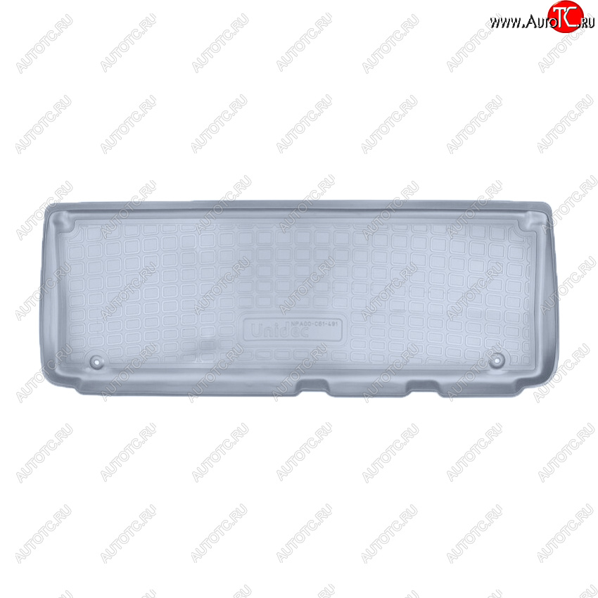 1 339 р. Коврик салона Norplast Unidec (3 ряд)  Nissan Patrol  6 (2010-2017) Y62 дорестайлинг, Y62 рестайлинг (Цвет: серый)  с доставкой в г. Майкоп