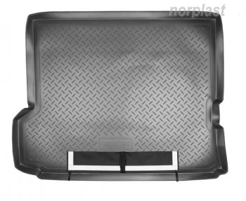Коврик багажника Norplast Unidec Nissan Patrol  5 (2004-2010) Y61 2-ой рестайлинг (Черный, с погрузочным ковриком (фартуком))